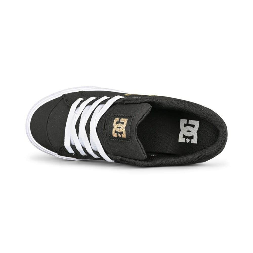 DC Women's Chelsea Skate Shoes - Black/Gold