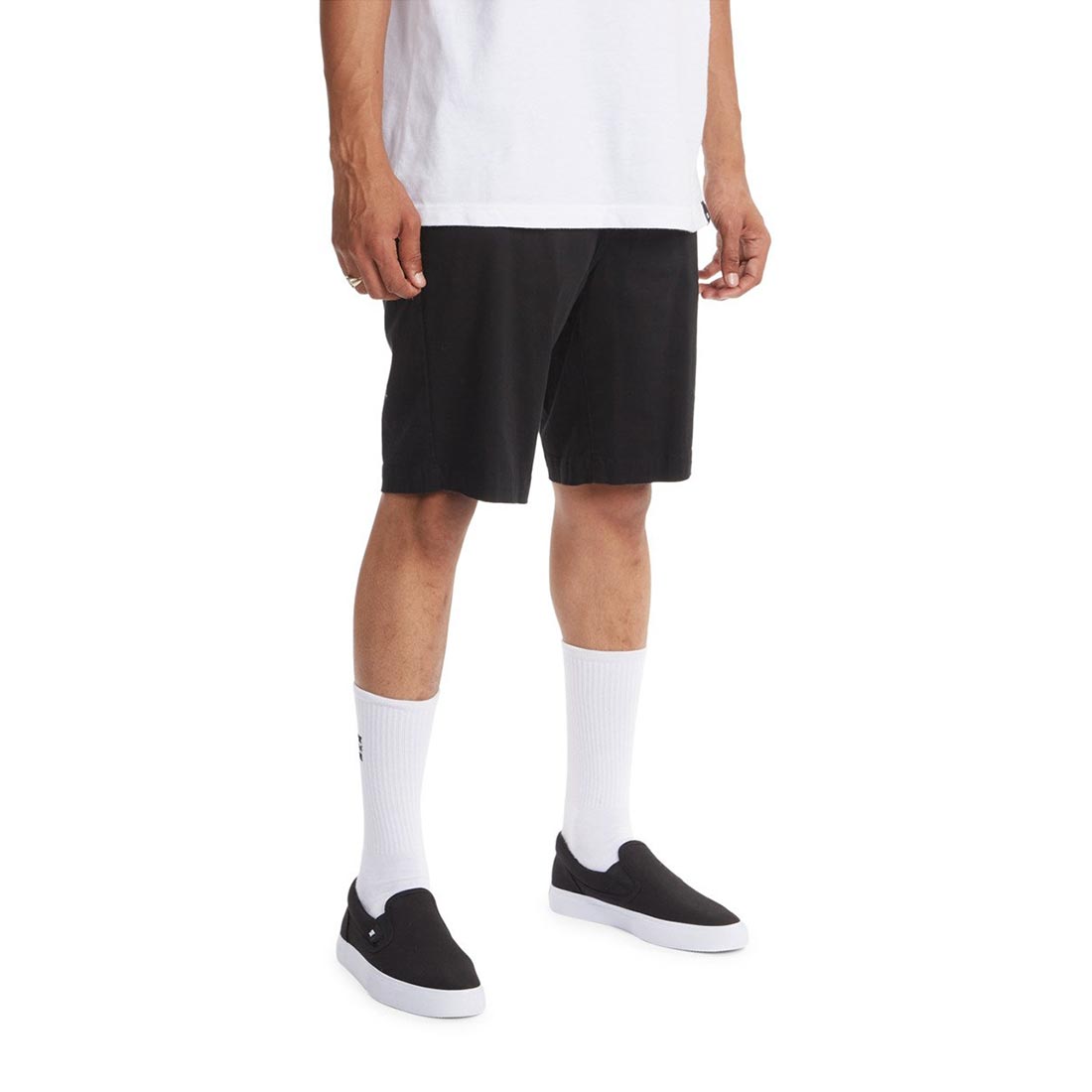 DC Worker Straight Chino Shorts Black Supereight
