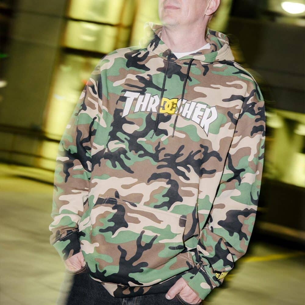 DC x Thrasher Pullover Hoodie - Camo