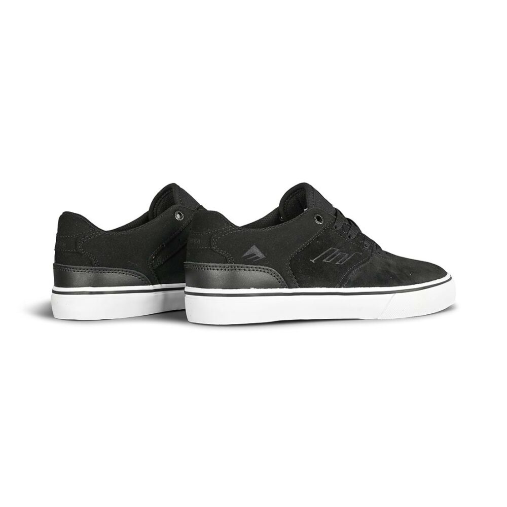 Emerica The Low Vulc (Youth) Skate Shoes - Black/White/Gum