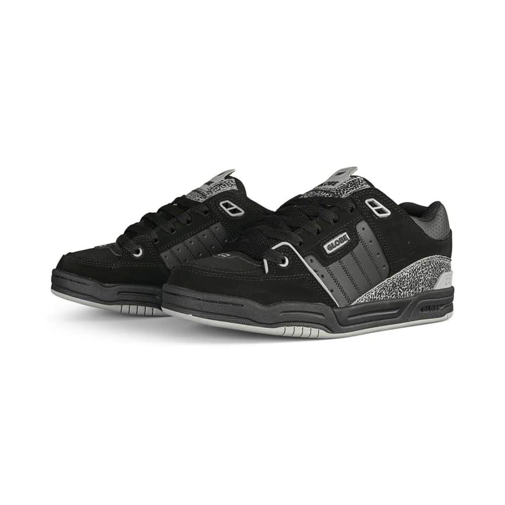 Globe Fusion Skate Shoes - Black/Grey Stipple