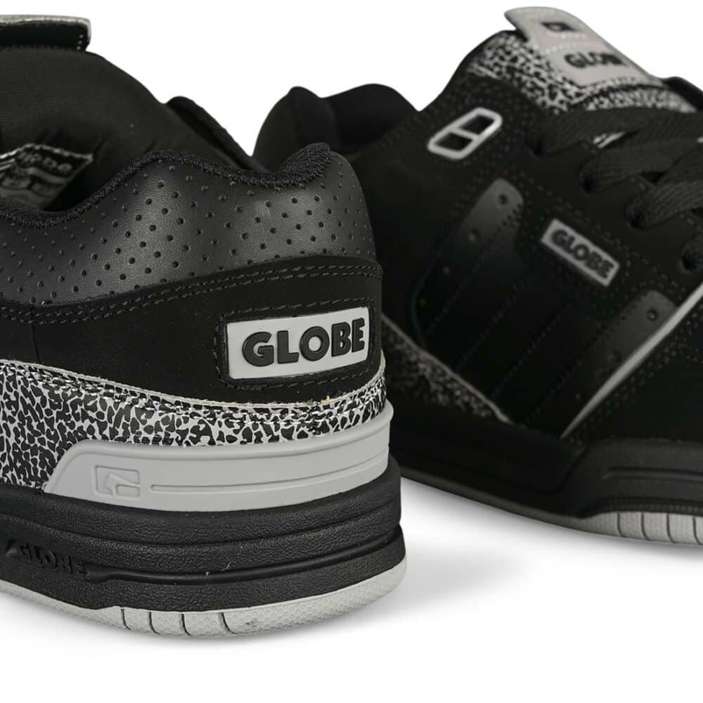 Globe Fusion Skate Shoes - Black/Grey Stipple