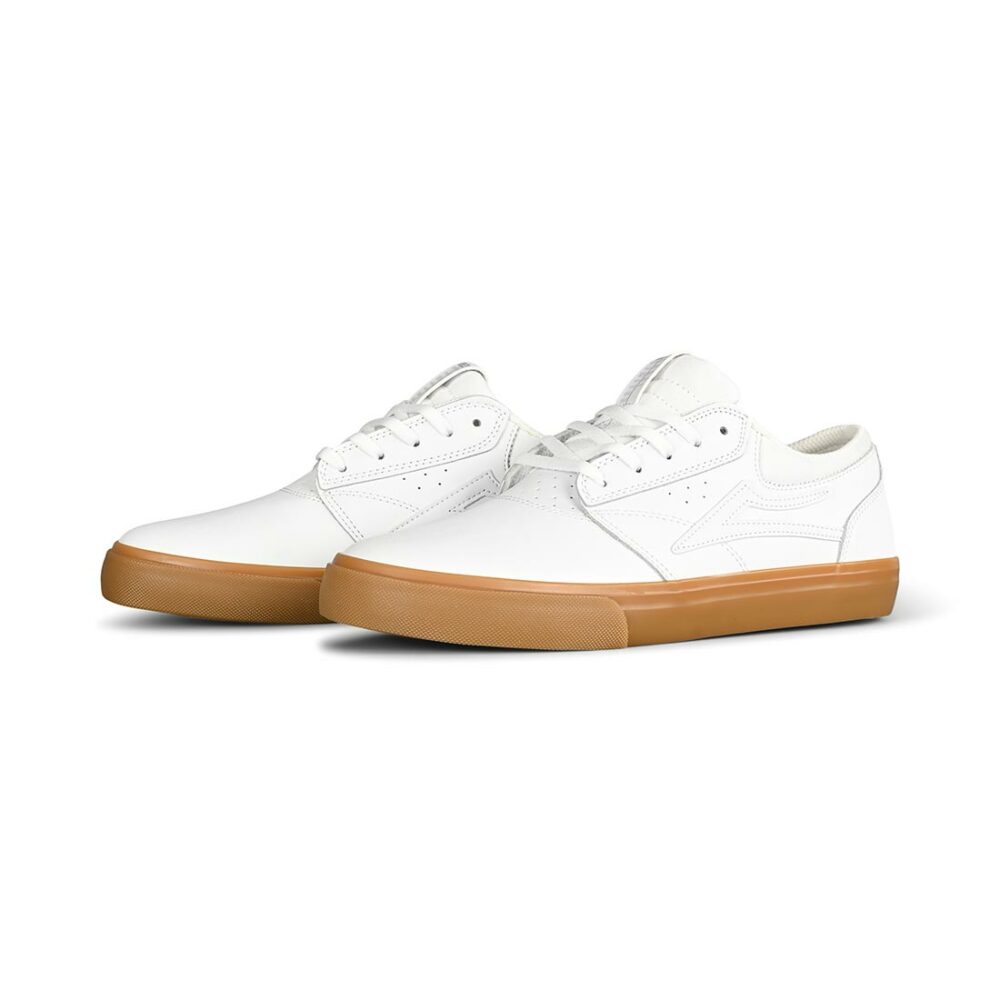 Lakai Griffin Skate Shoes - White/Gum