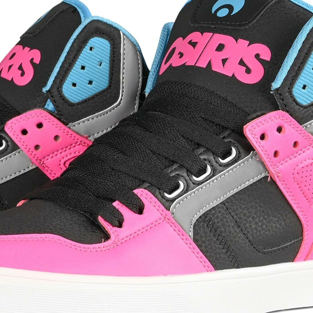 Osiris Clone High Top Shoes - Neon/Brights/Pink