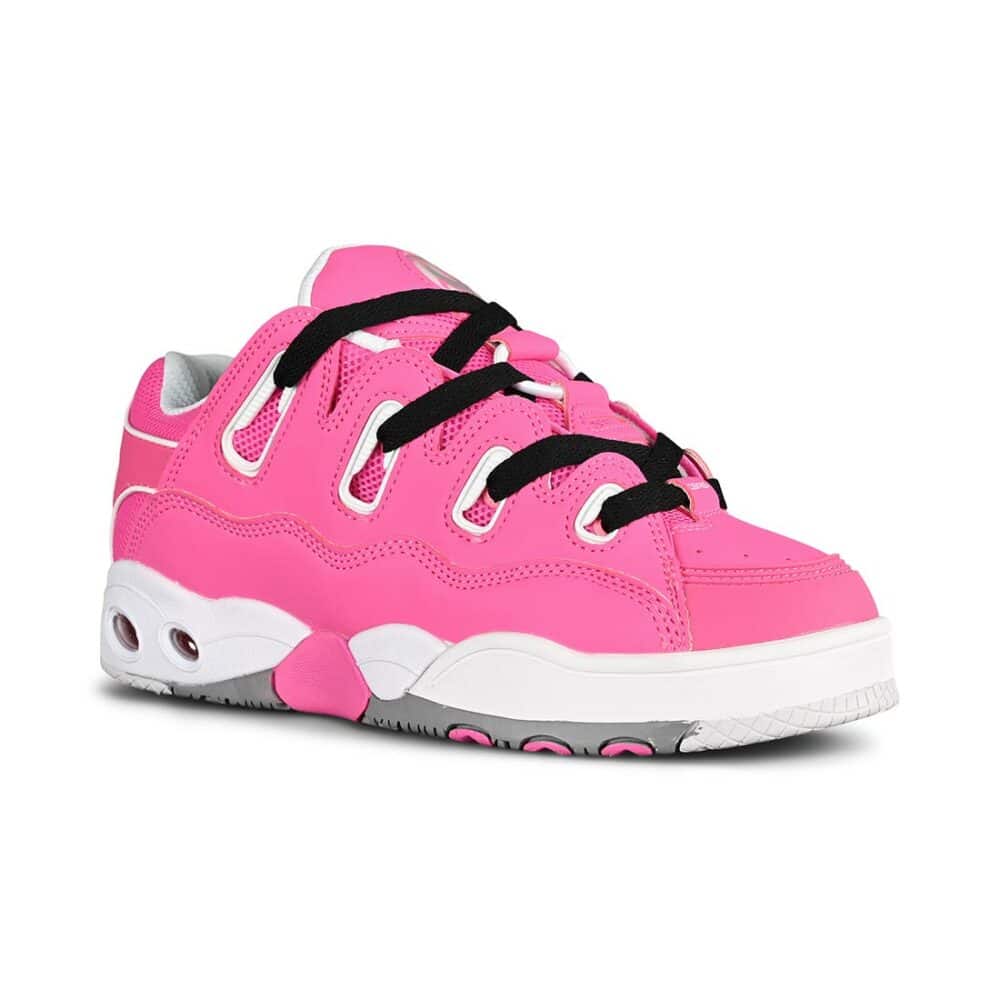 Osiris D3 OG Skate Shoes - Pink/Pink/Grey