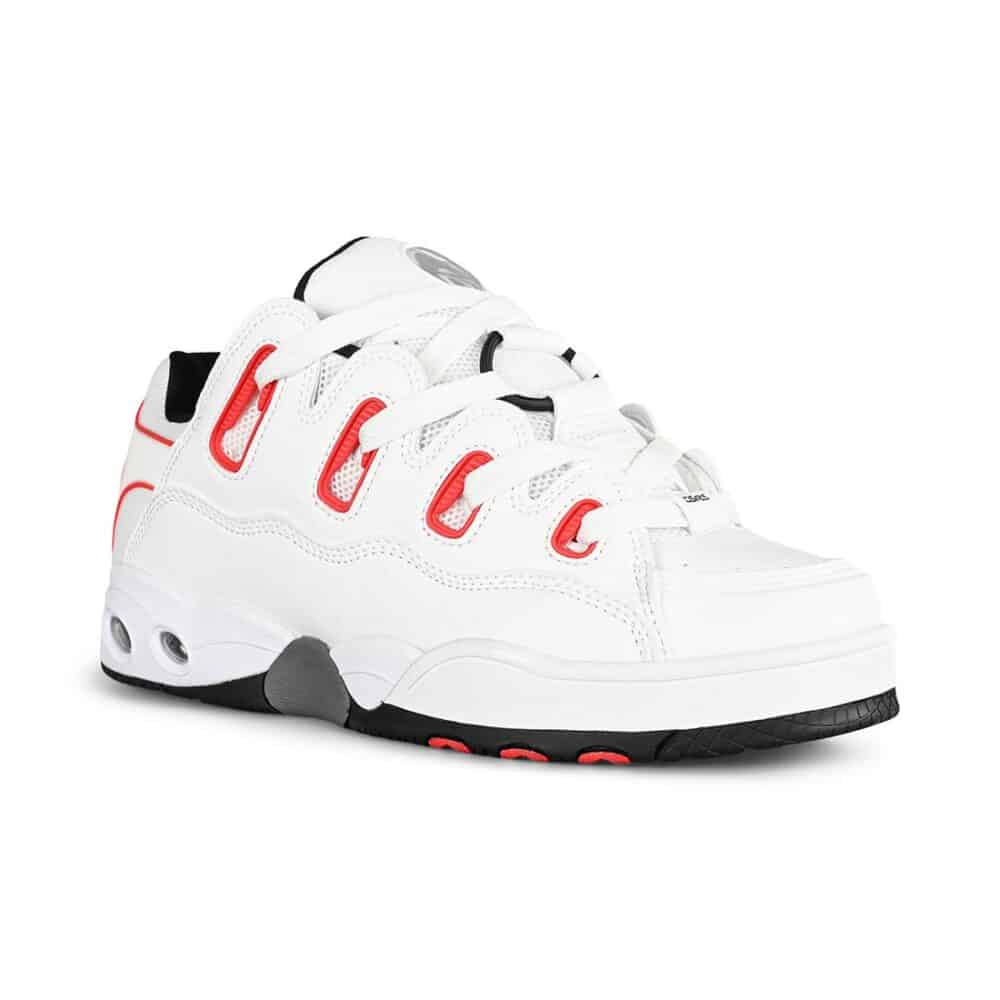 Osiris D3 OG Skate Shoes - White/Red/Black