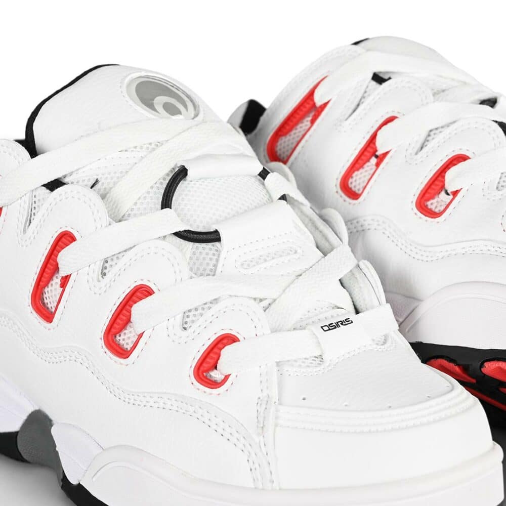 Osiris D3 OG Skate Shoes - White/Red/Black