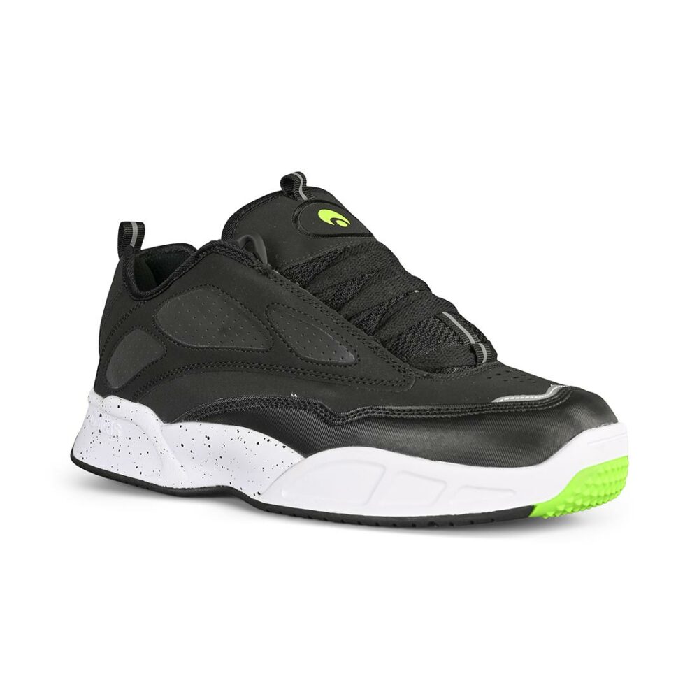 Osiris Graff Skate Shoes - Black/White/Lime