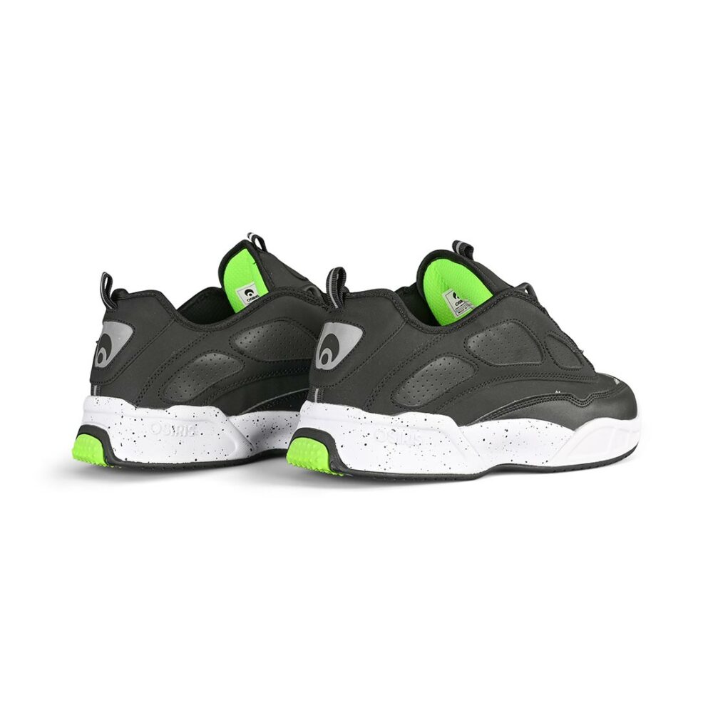 Osiris Graff Skate Shoes - Black/White/Lime