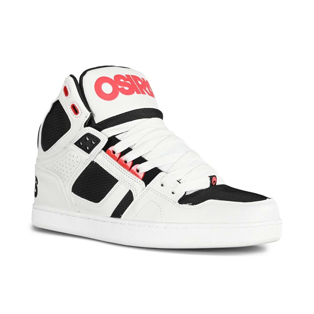 Osiris NYC 83 CLK High Top Shoes - White/Black/Red