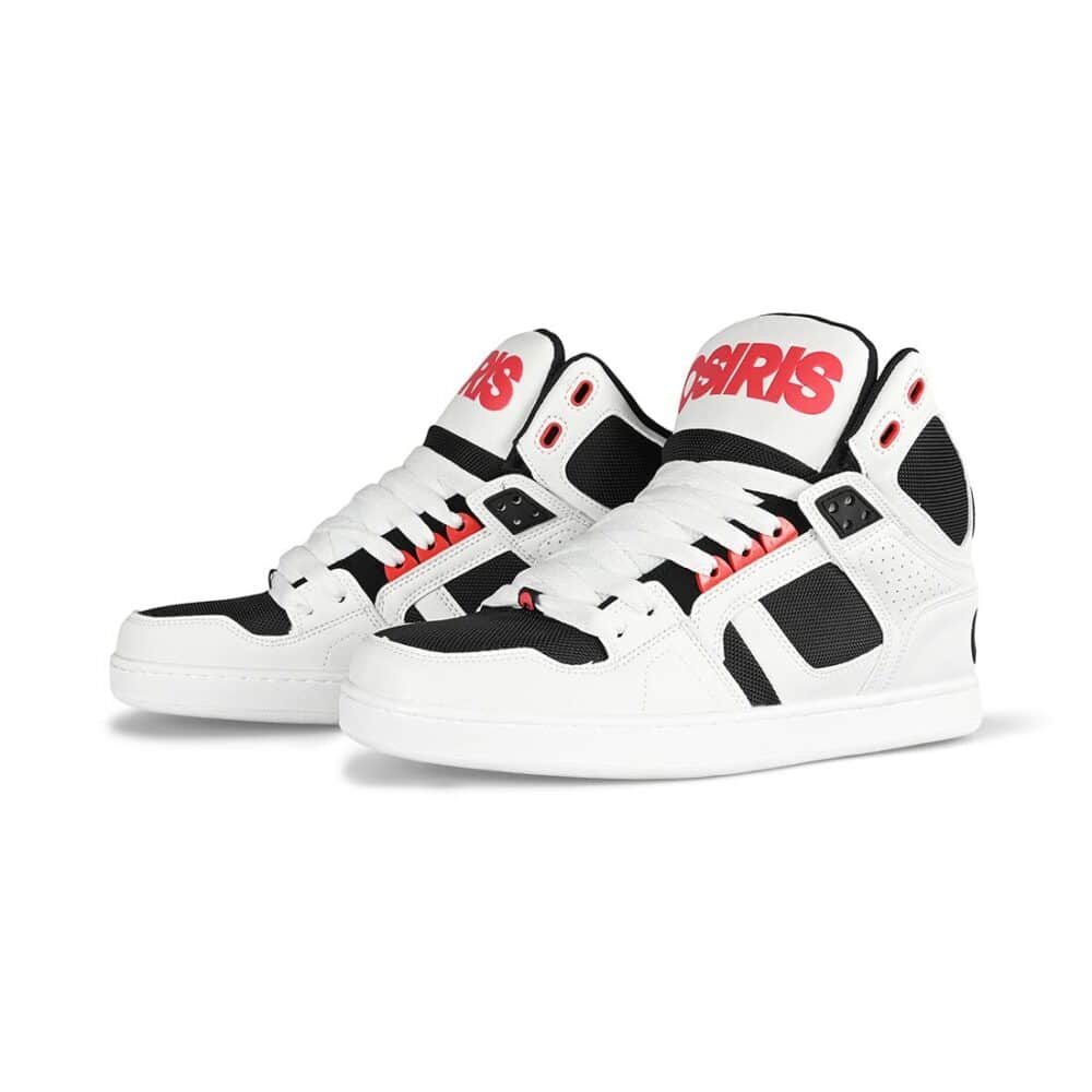 Osiris NYC 83 CLK High Top Shoes - White/Black/Red