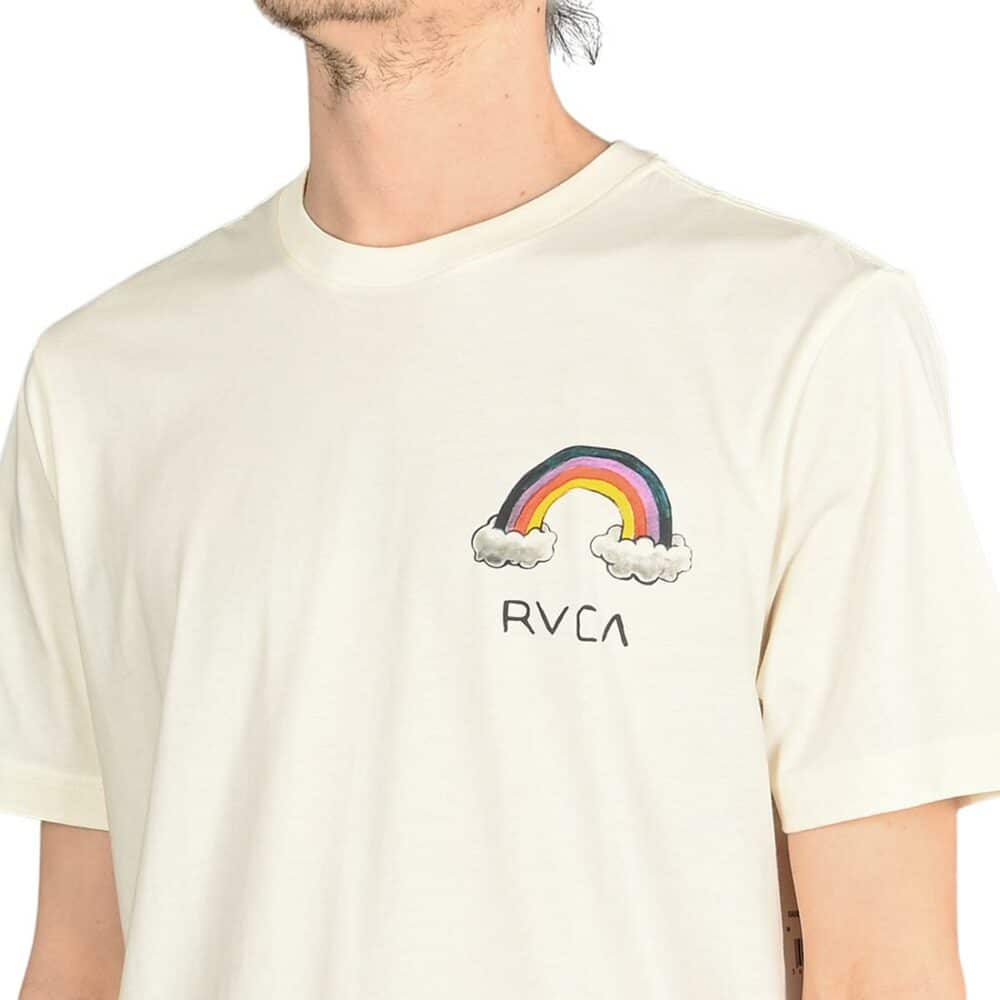 RVCA Rainbow Connect S/S T-Shirt - Antique White