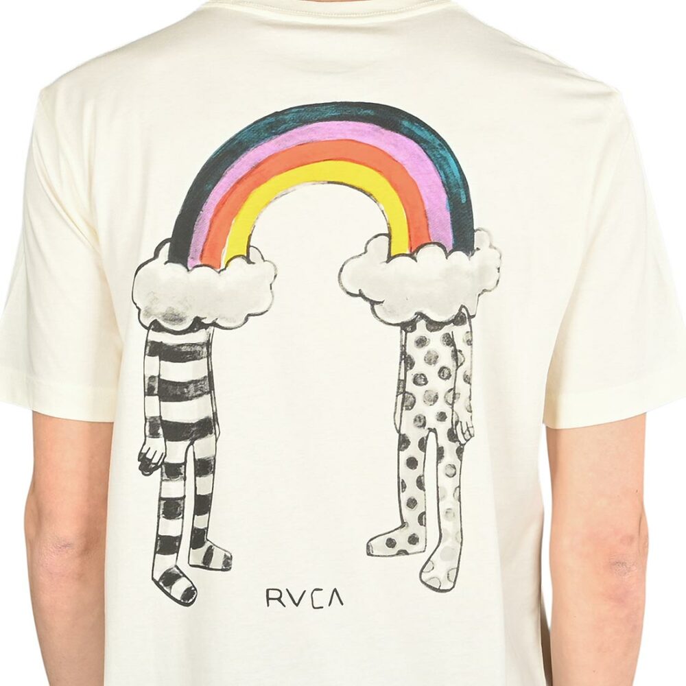 RVCA Rainbow Connect S/S T-Shirt - Antique White