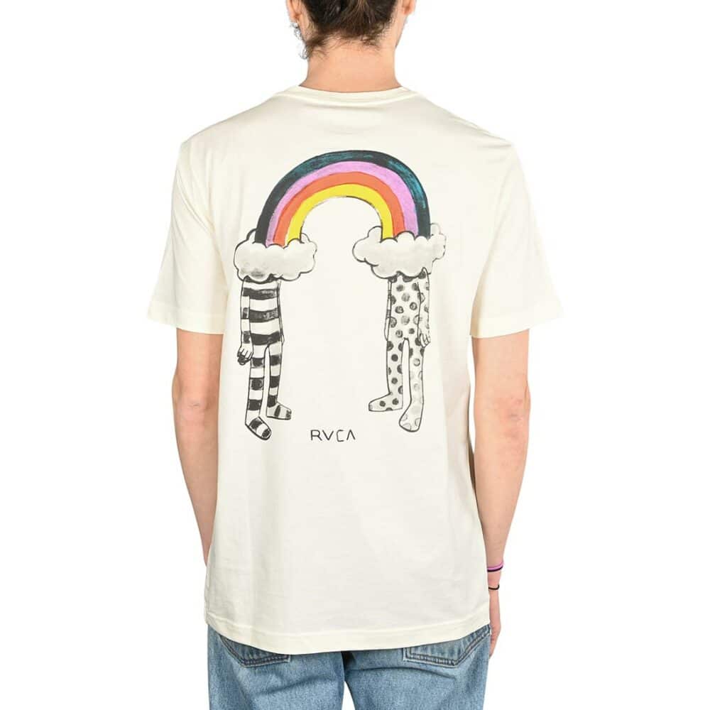 RVCA Rainbow Connect S/S T-Shirt - Antique White