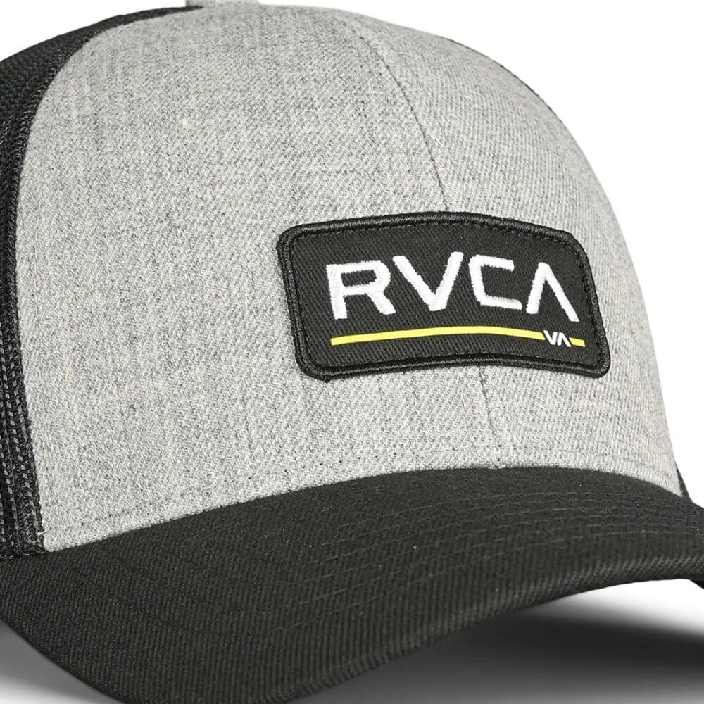 RVCA Ticket Trucker Mesh Back Cap - Heather Grey/Black