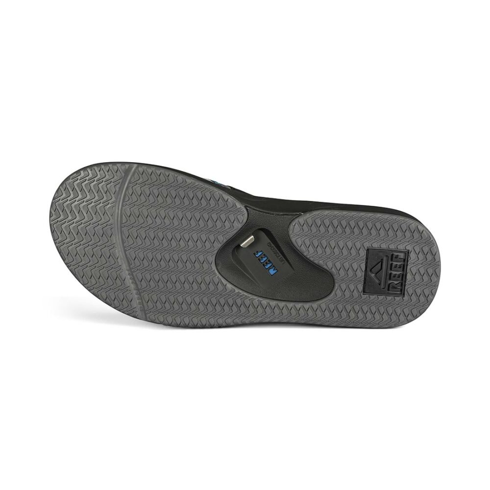 Reef Fanning Sandals - Black/Pool Palm