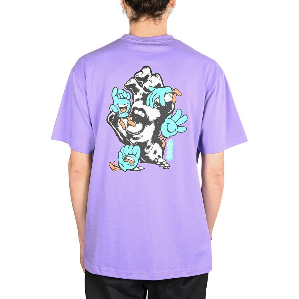 Santa Cruz Chisel Hand S/S T-Shirt - Soft Purple