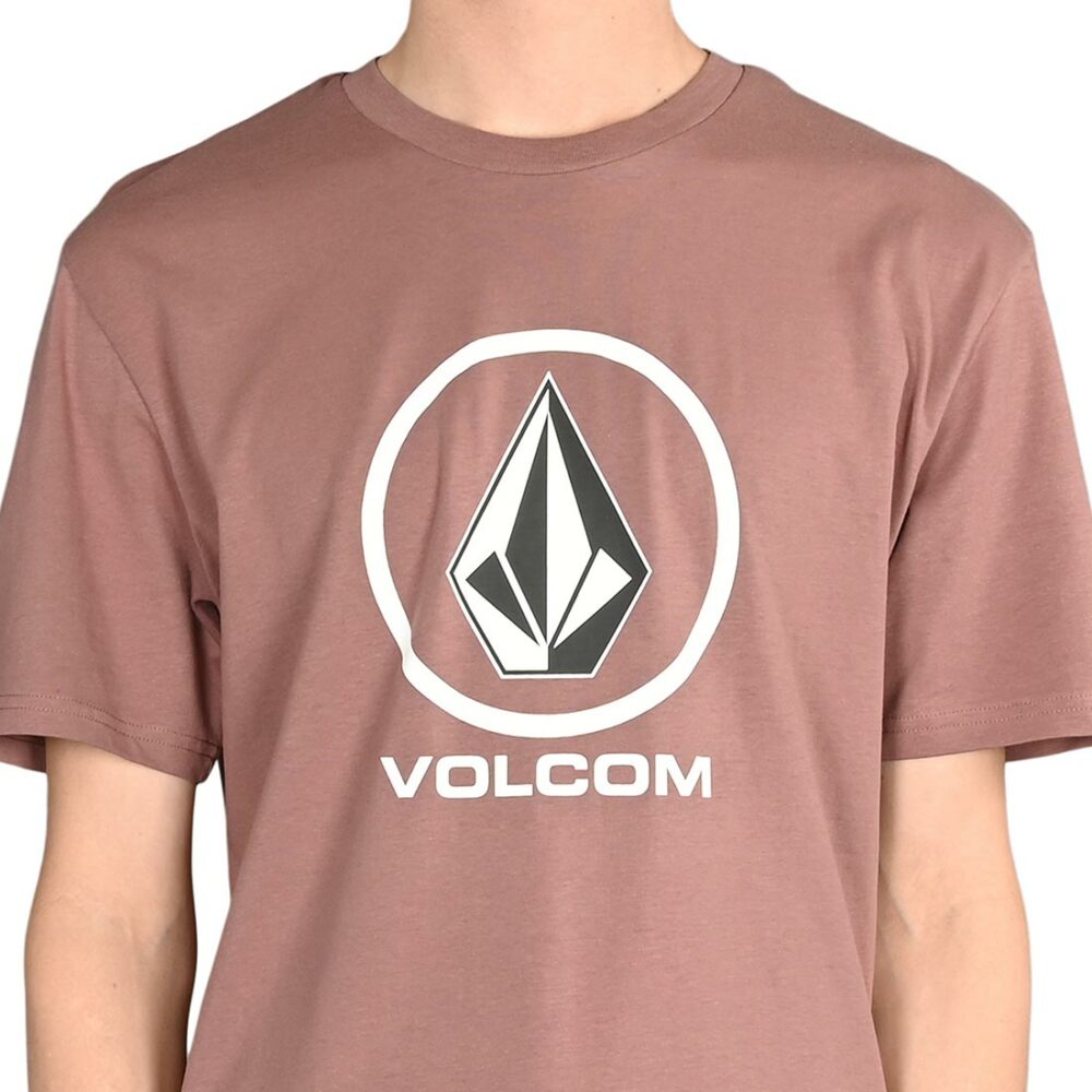 Volcom Crisp Stone BSC S/S T-Shirt - Bordeaux Brown