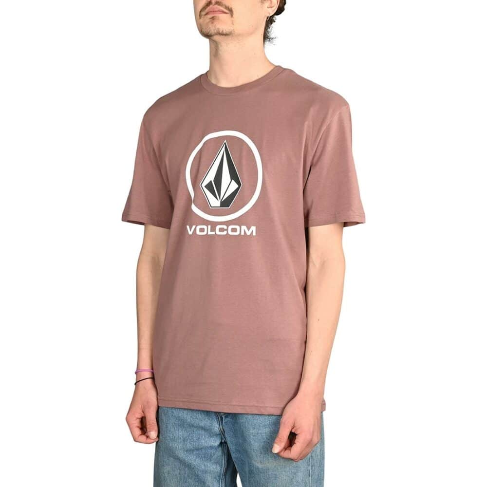 Volcom Crisp Stone BSC S/S T-Shirt - Bordeaux Brown