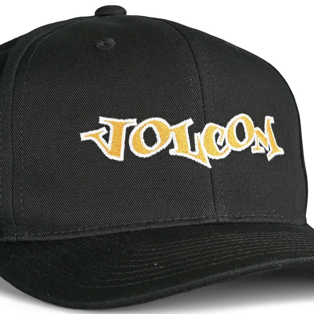 Volcom Demo Snapback Cap - Rinsed Black