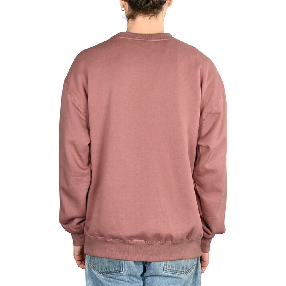 Volcom Single Stone Pullover Crew Sweater - Bordeaux Brown