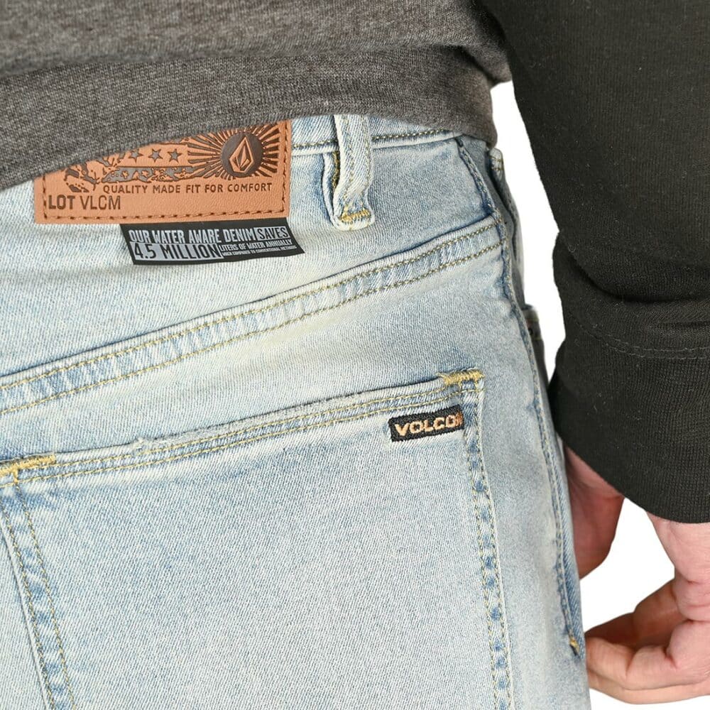 Volcom Solver Straight Fit Jeans - Worker Indigo Vintage