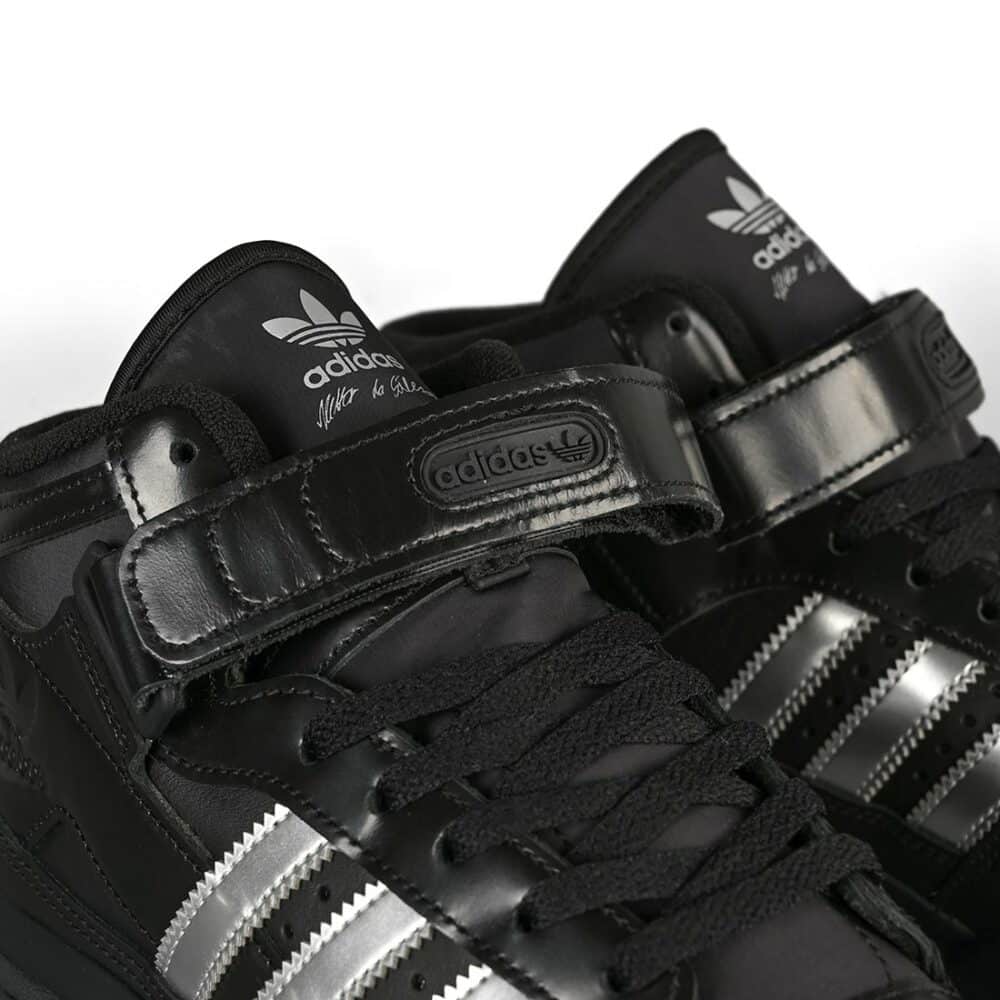 Adidas Heitor Da Silva Forum 84 Mid ADV Skate Shoes - Core Black/Silver/Core Black