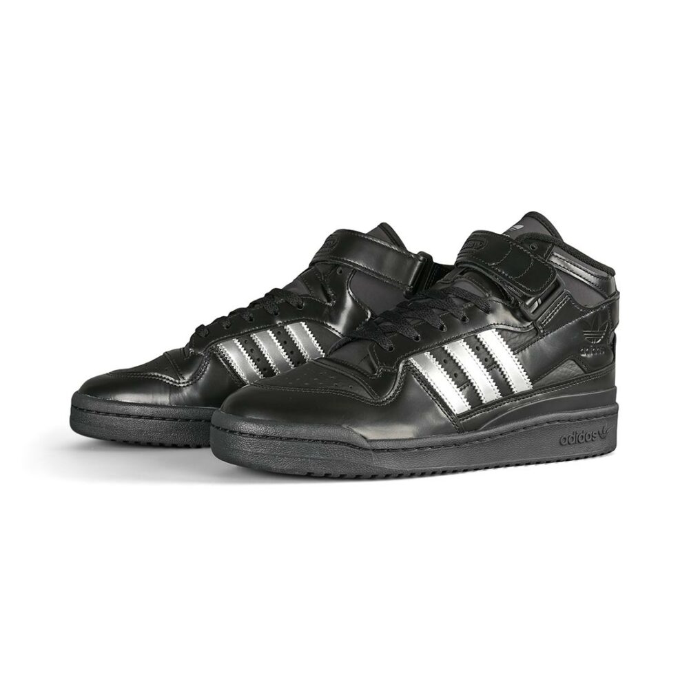 Adidas Heitor Da Silva Forum 84 Mid ADV Skate Shoes - Core Black/Silver/Core Black