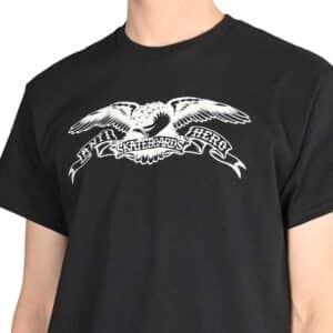 Anti Hero Basic Eagle S/S T-Shirt - Black/White Tinted