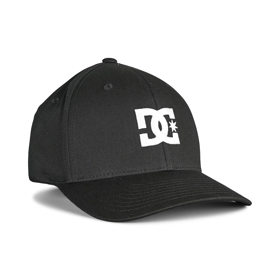 DC Flexfit Star Black Supereight Cap Cap - -