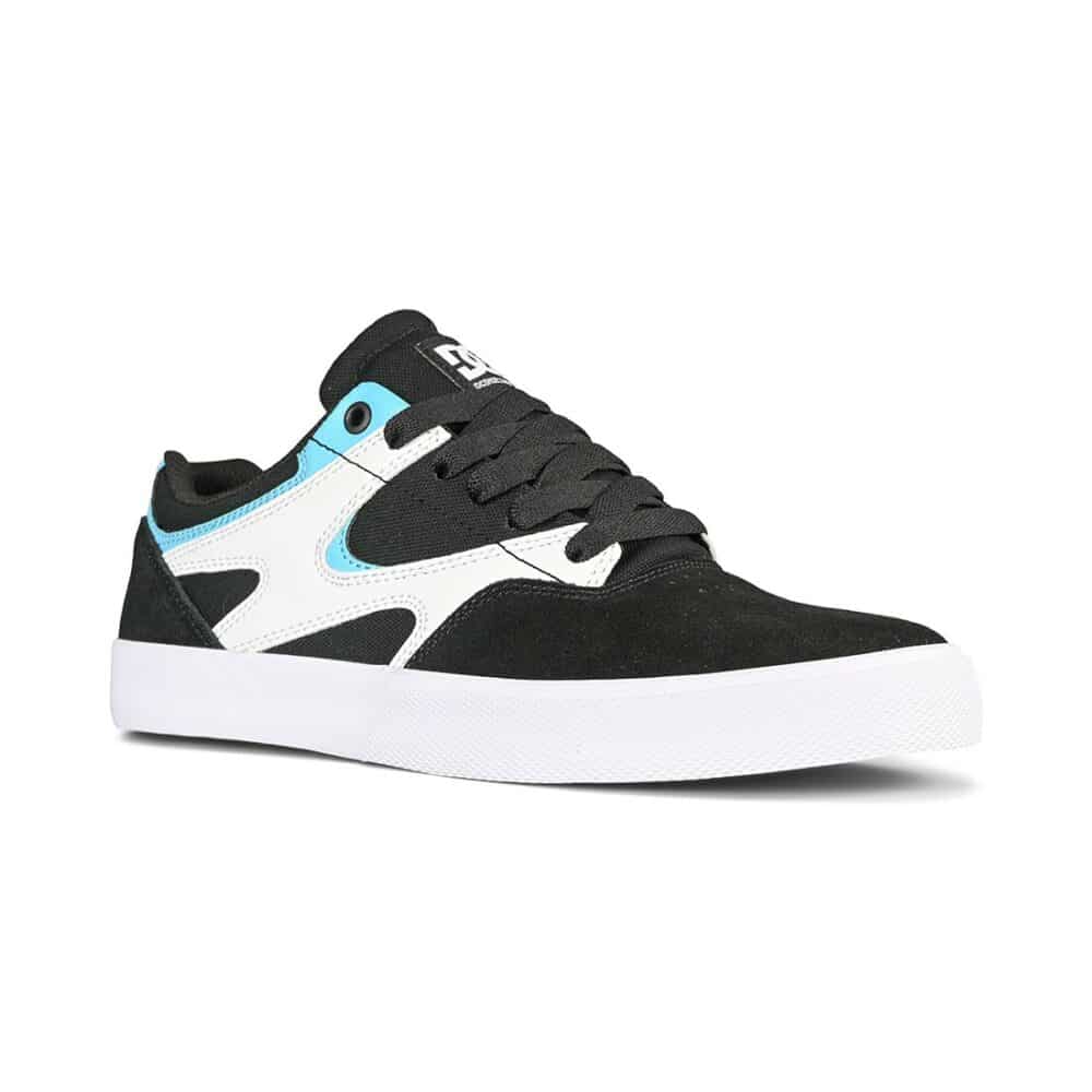 DC Kalis Vulc Skate Shoes - Black/White/Blue