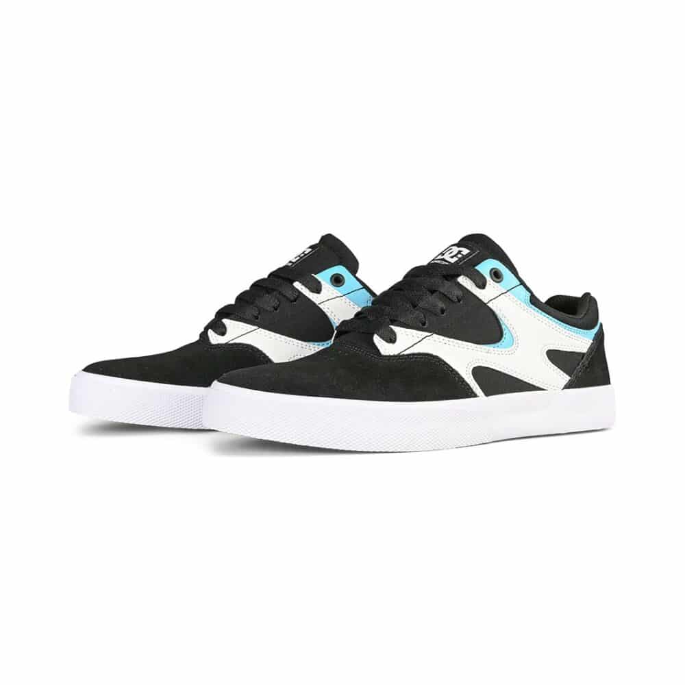 DC Kalis Vulc Skate Shoes - Black/White/Blue