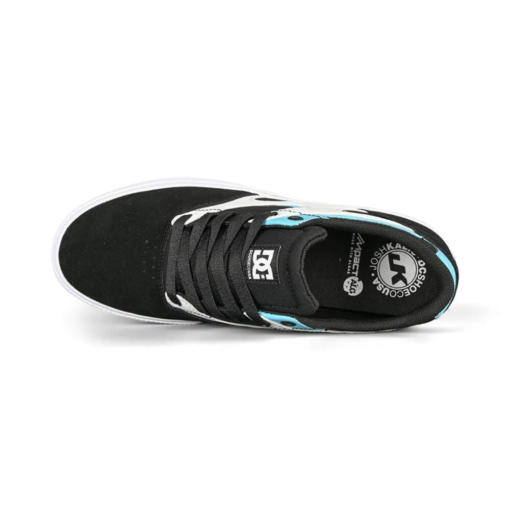 DC Kalis Vulc Skate Shoes - Black/White/Blue