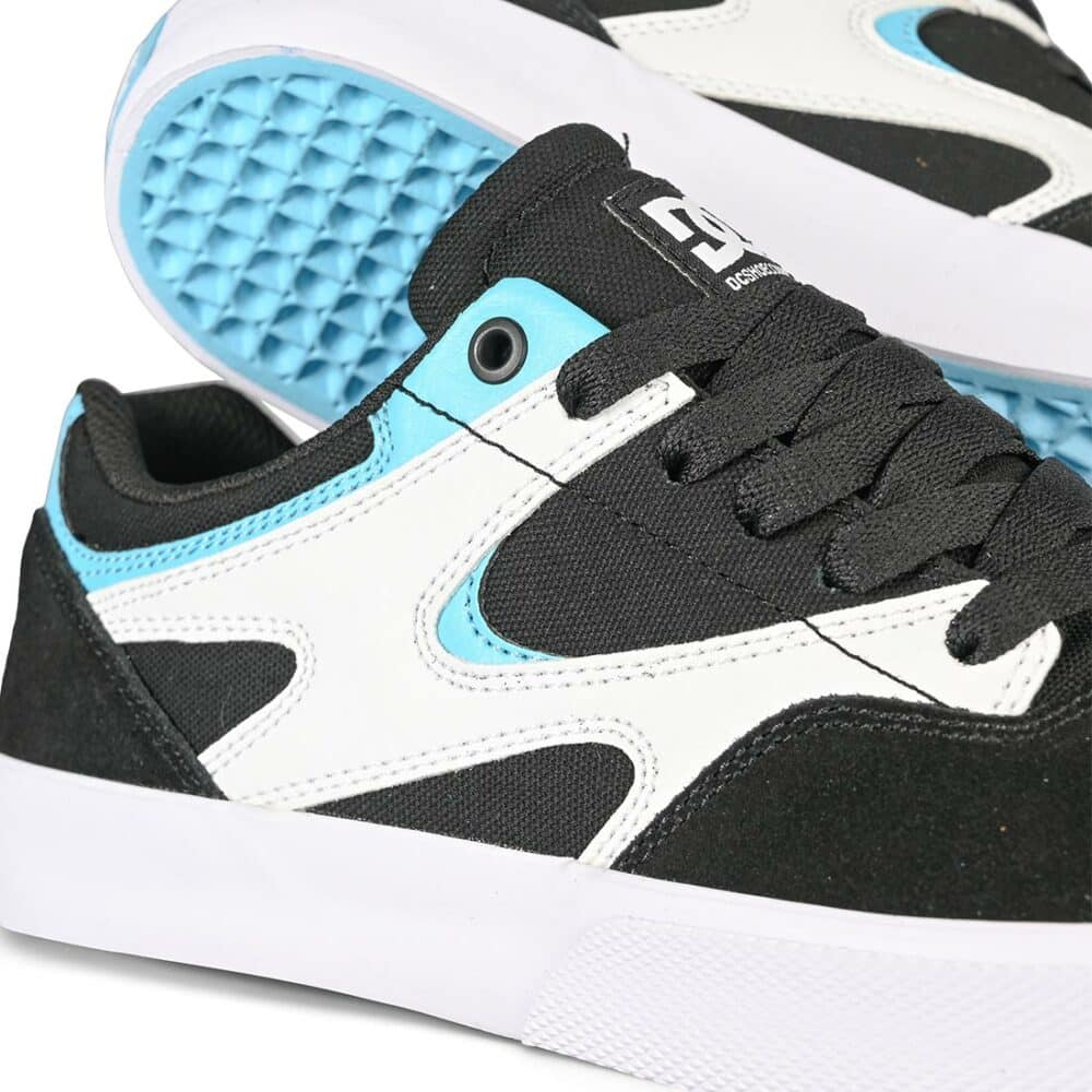 DC Kalis Vulc Skate Shoes - Black/White/Blue