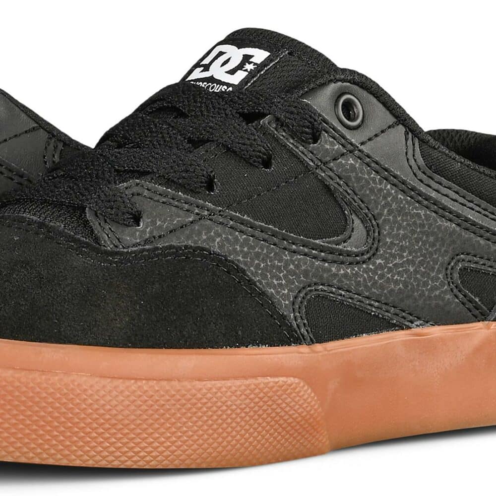 DC Kalis Vulc (Youth) Skate Shoes - Black/Gum