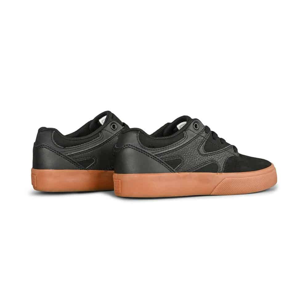 DC Kalis Vulc (Youth) Skate Shoes - Black/Gum