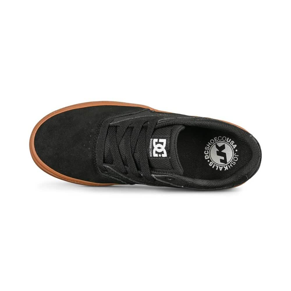 DC Kalis Vulc (Youth) Skate Shoes - Black/Gum