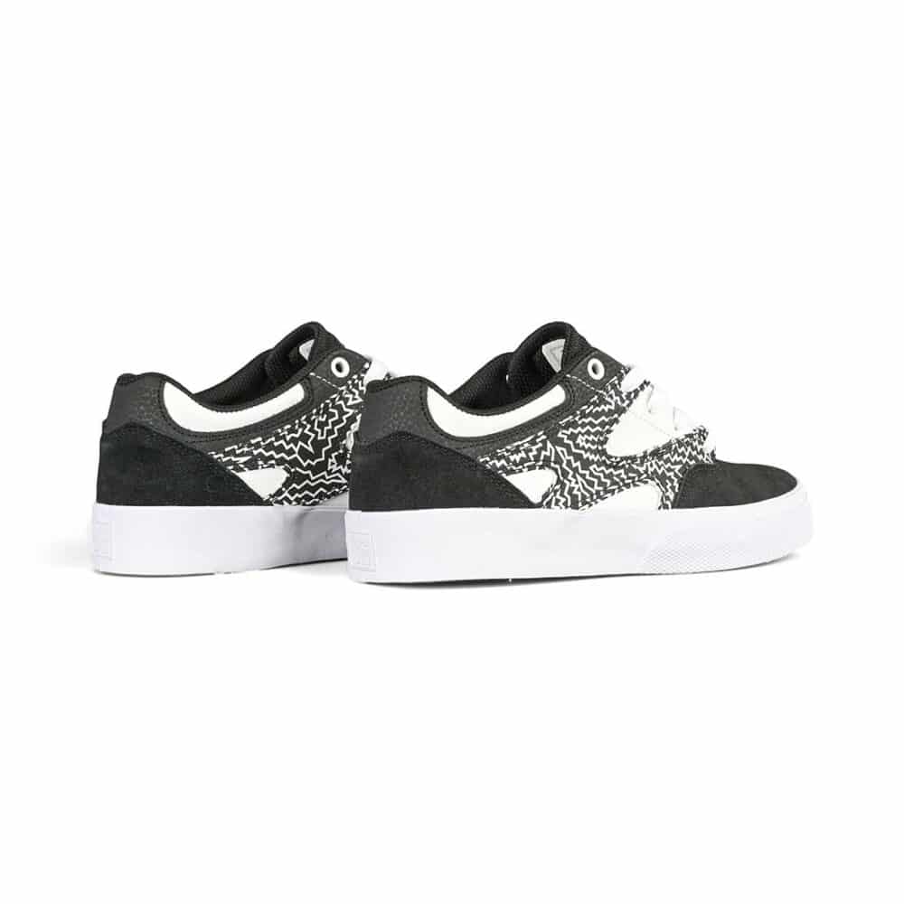 DC Kalis Vulc (Youth) Skate Shoes - Black/White/Black