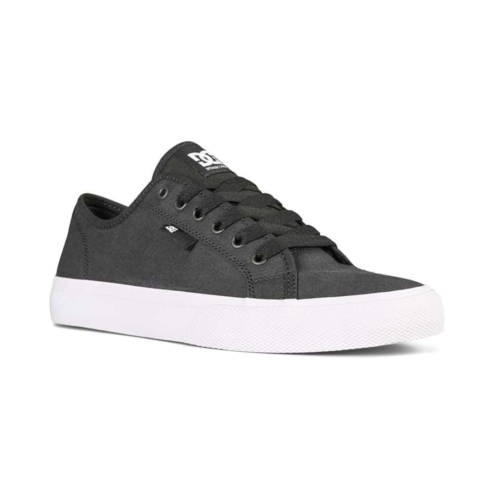 DC Manual TX SE Skate Shoes - Black/Grey/Grey