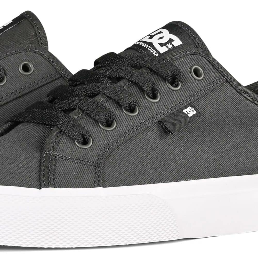 DC Manual TX SE Skate Shoes - Black/Grey/Grey