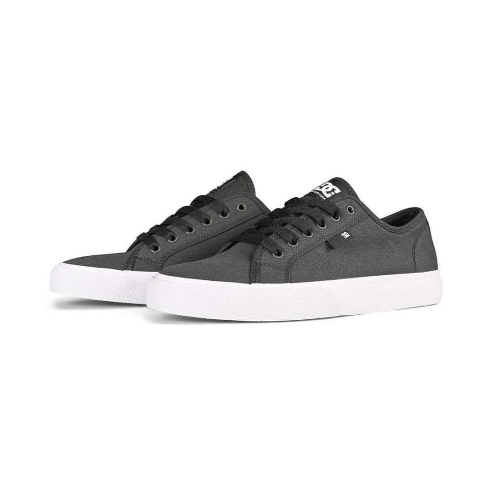 DC Manual TX SE Skate Shoes - Black/Grey/Grey
