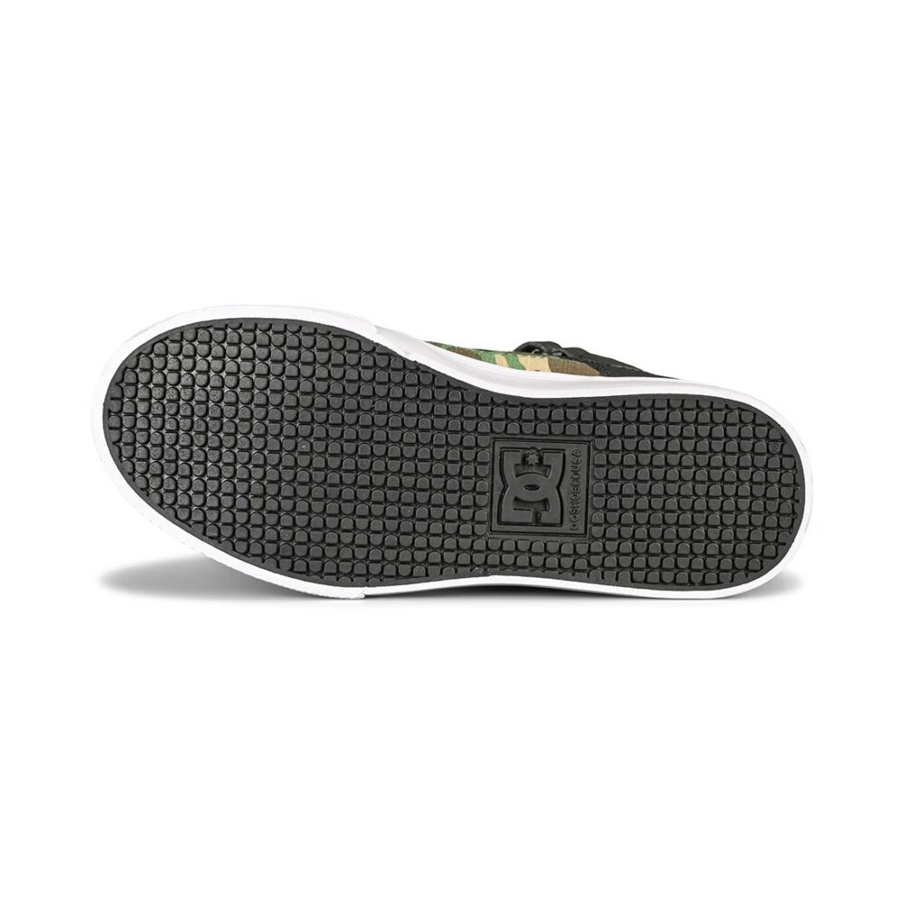 DC Pure High Top EV (Youth) Skate Shoes - Black/Camo