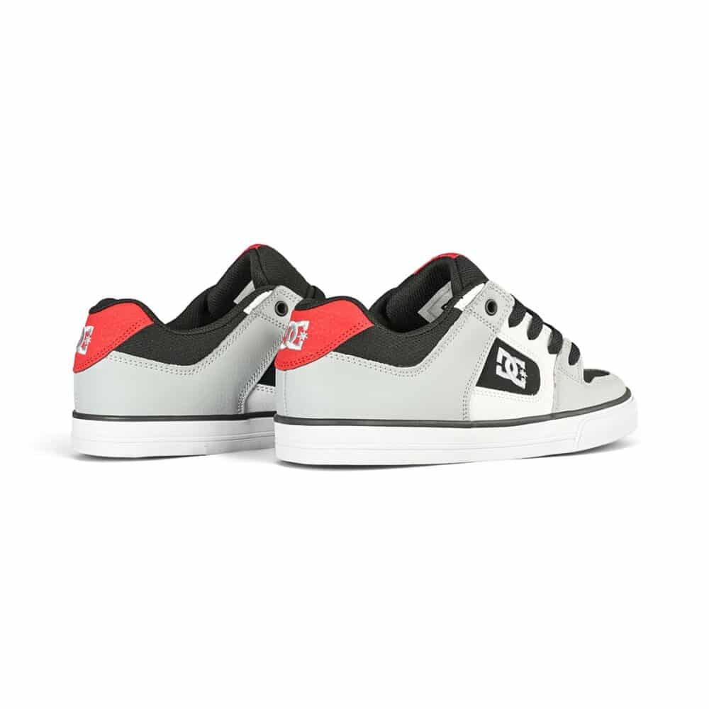 DC Pure (Youth) Skate Shoes - Black/Grey/Grey