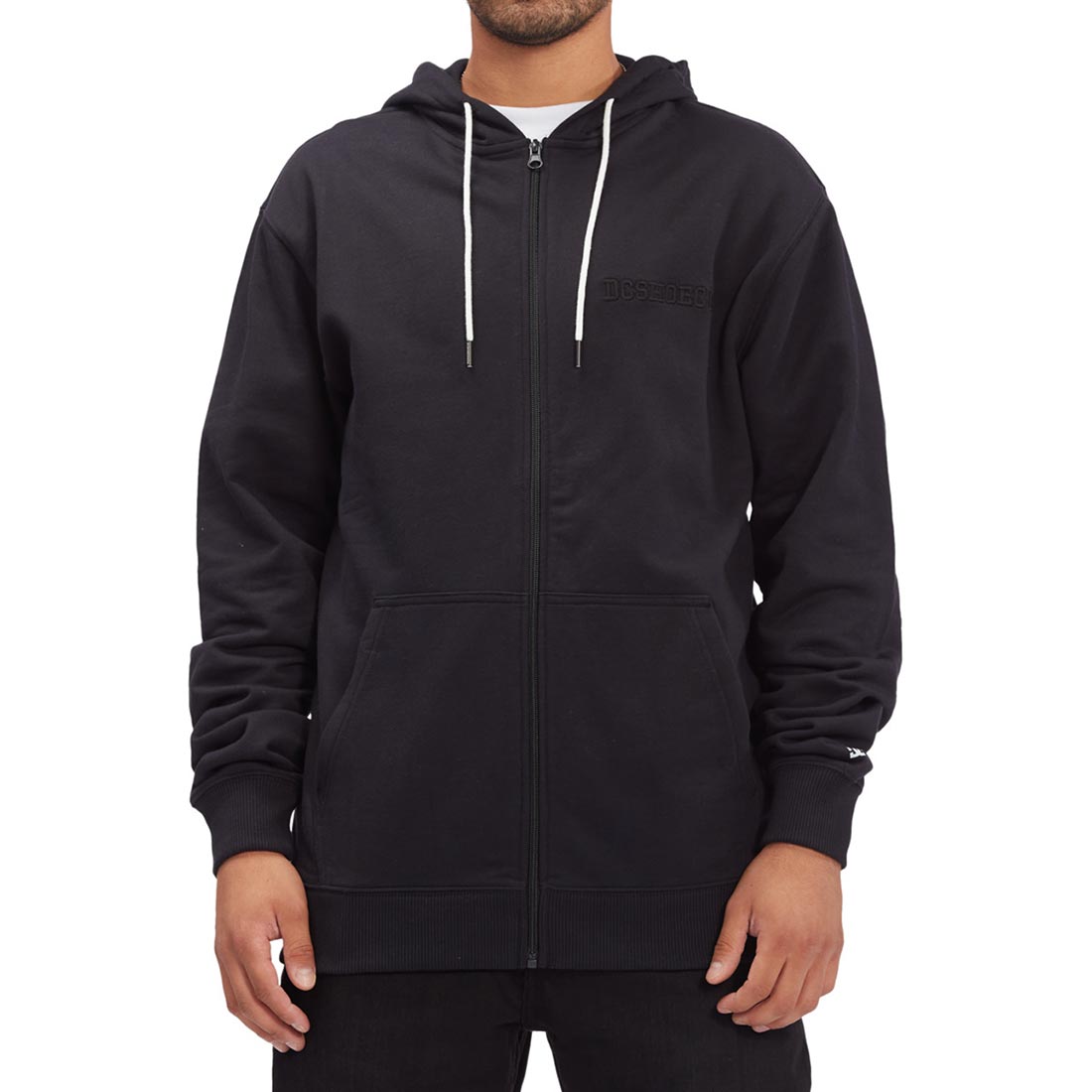 DC Shoes Riot Zip-Up Hoodie - Black - Supereight