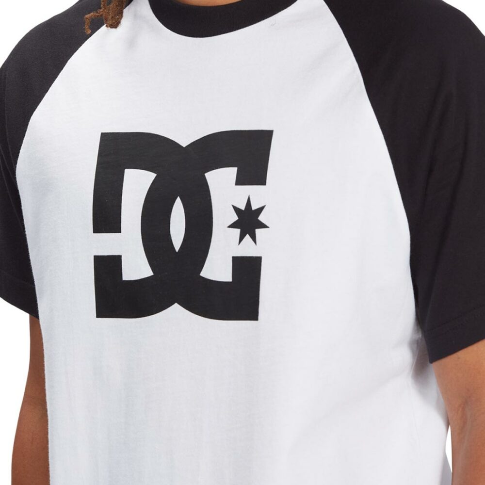 DC Star S/S Raglan T-Shirt - White/Black
