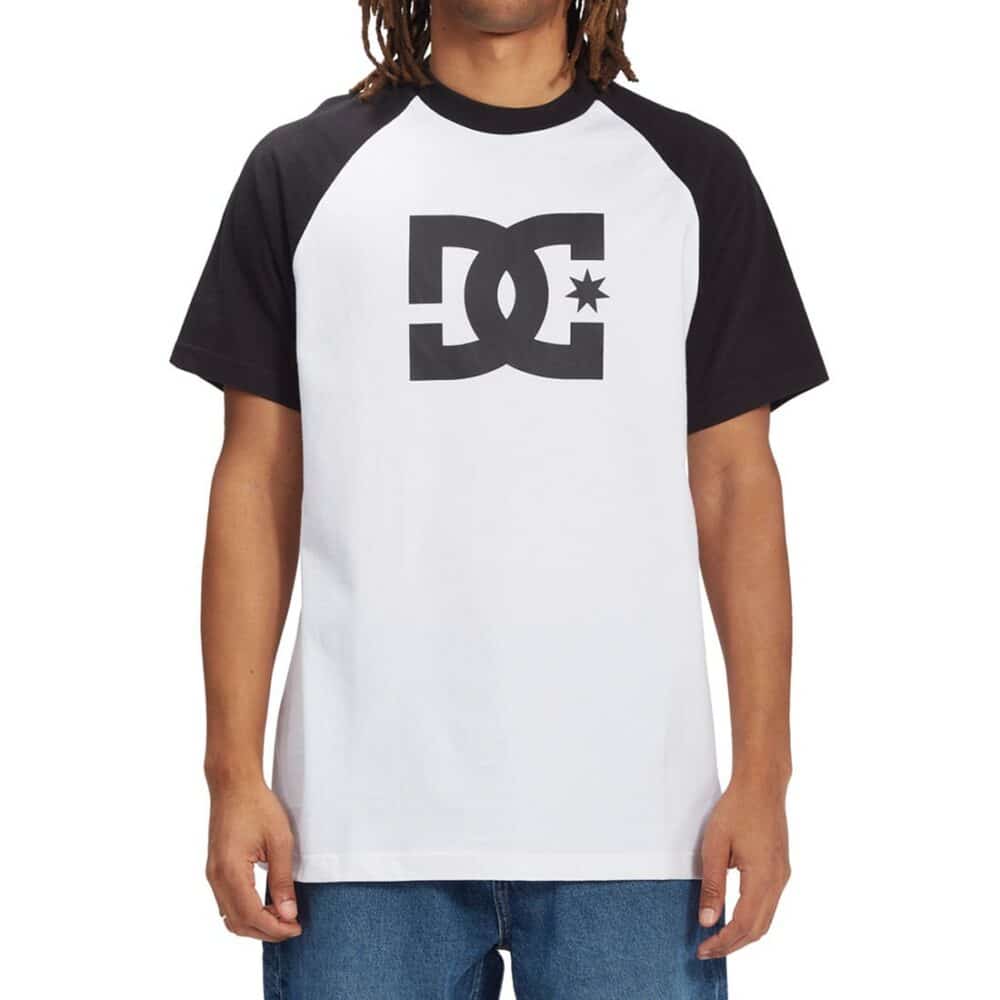 DC Star S/S Raglan T-Shirt - White/Black