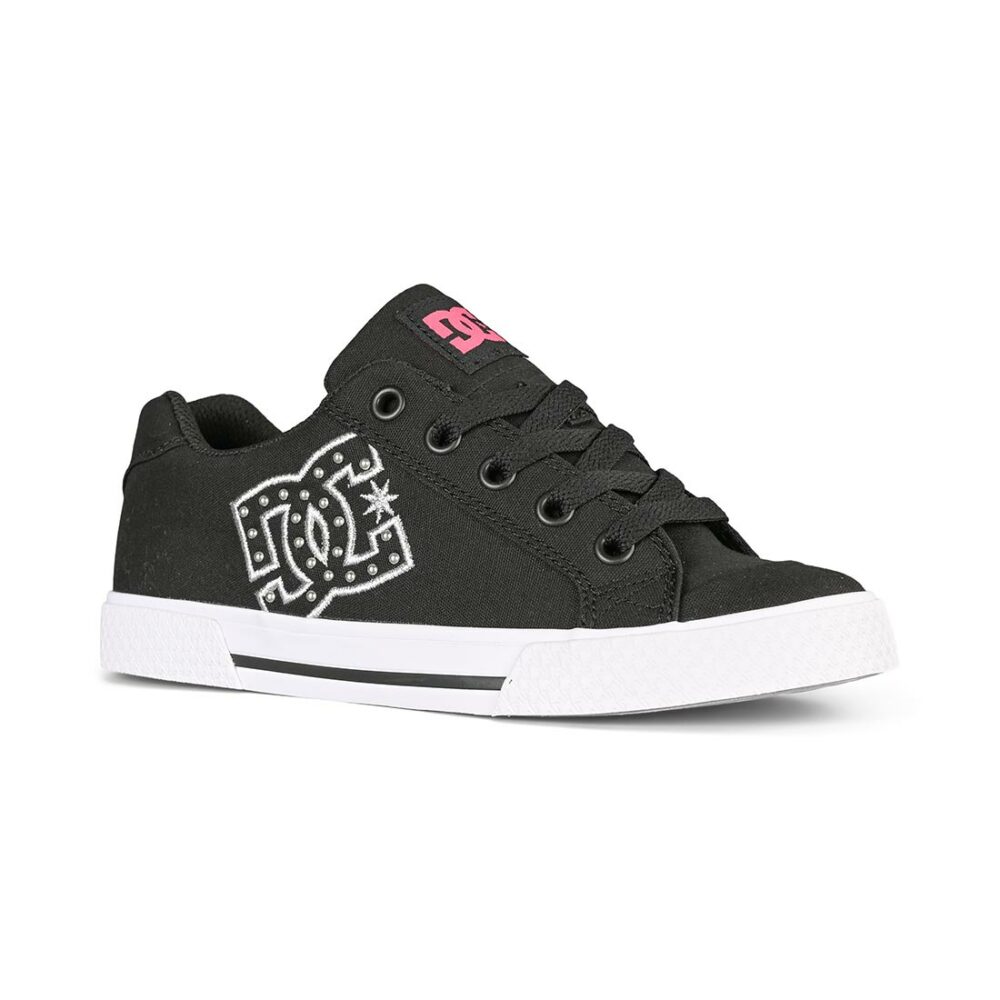 DC Women's Chelsea Skate Shoes - Black/Zebra