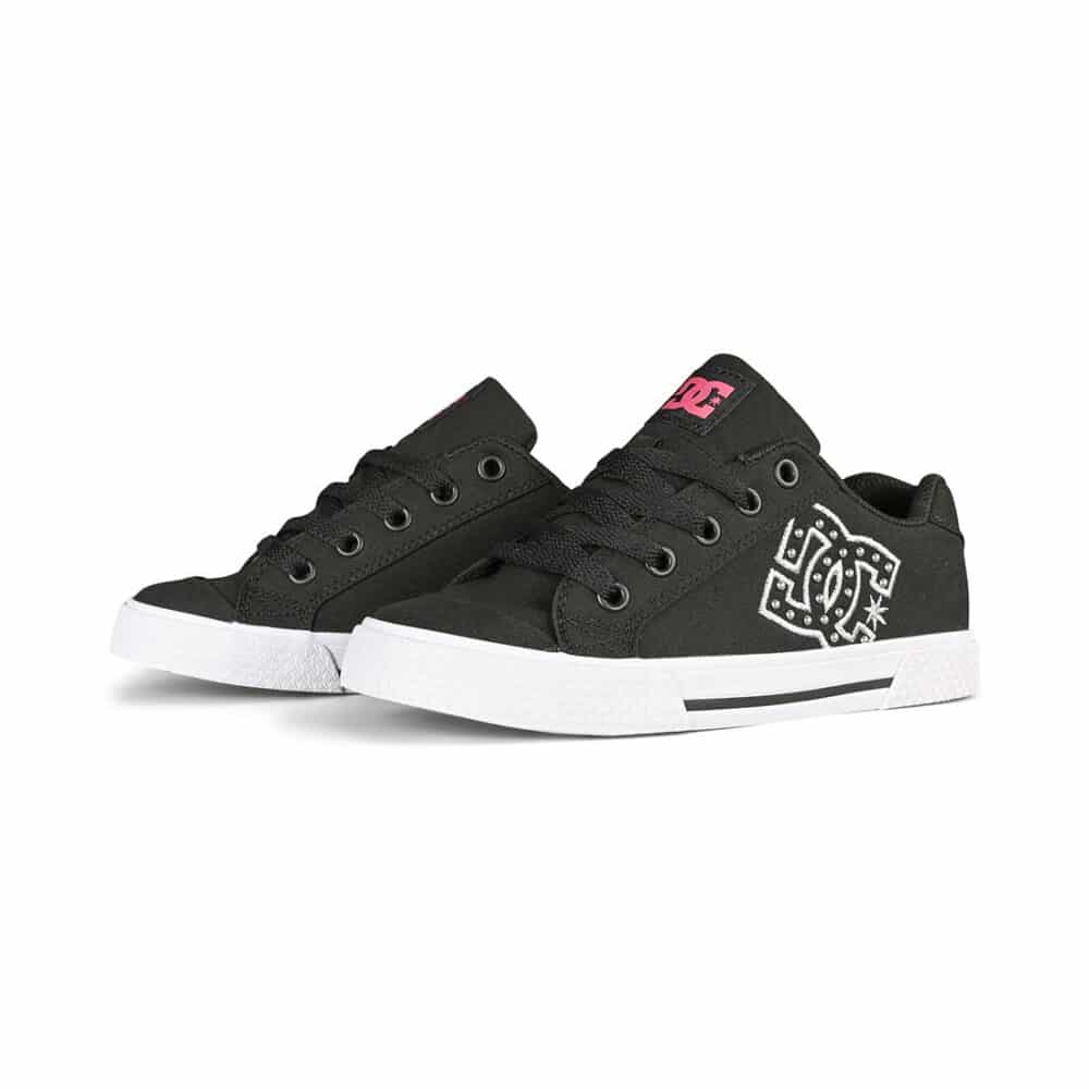 DC Women's Chelsea Skate Shoes - Black/Zebra