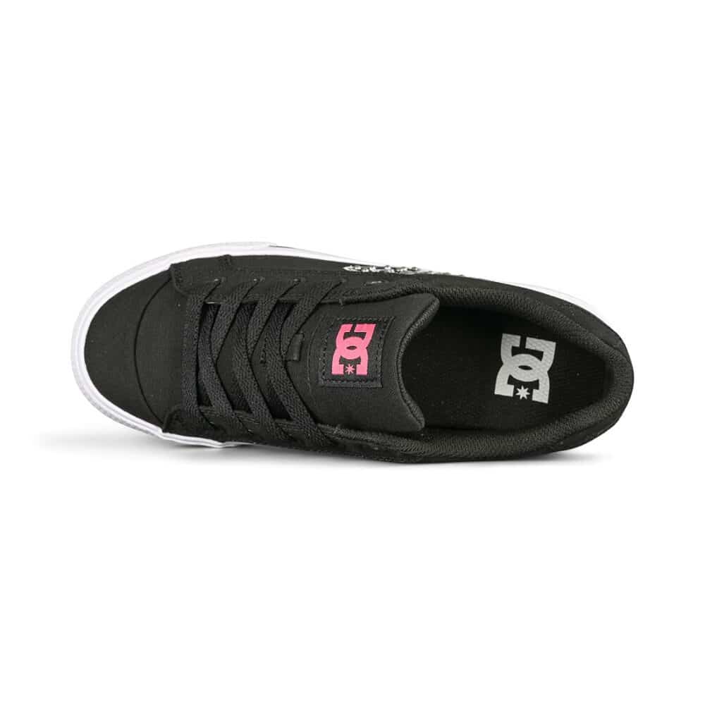 DC Women's Chelsea Skate Shoes - Black/Zebra