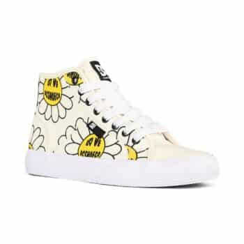 DC Women's Manual Hi TX SE Skate Shoes - White/Black/Flower